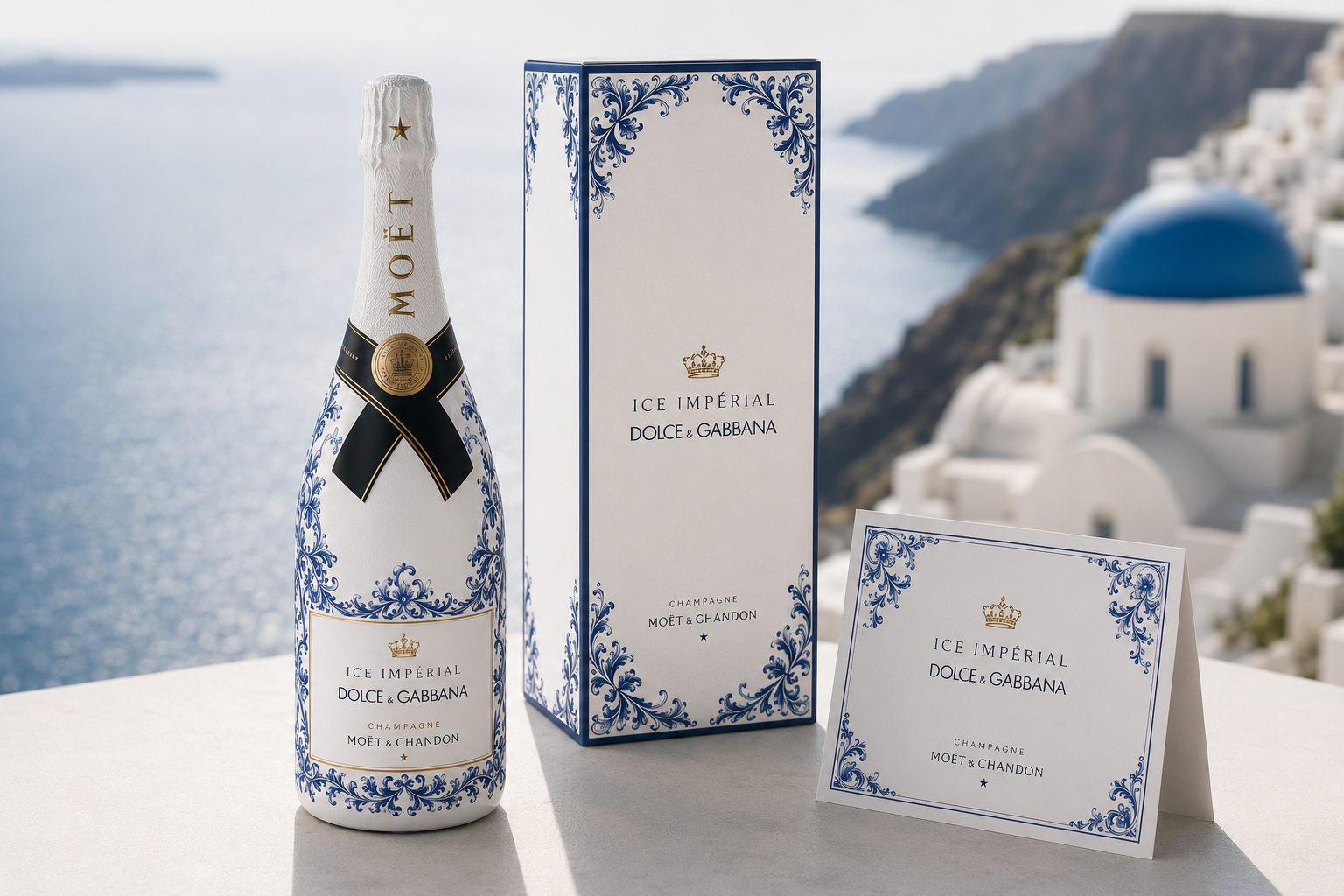 Moët & Chandon × Dolce & Gabbana – Ice Impérial Santorini